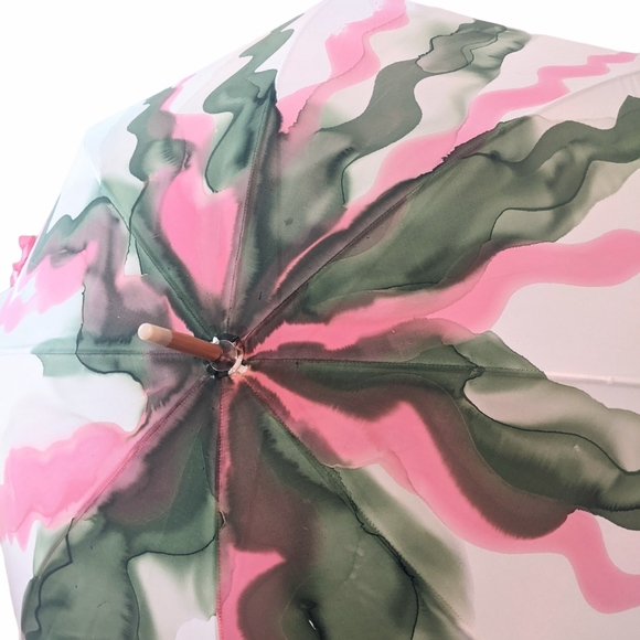 Handpainted signed SILK Original signed one of a kind Parasol/Umbrella - Picture 7 of 16